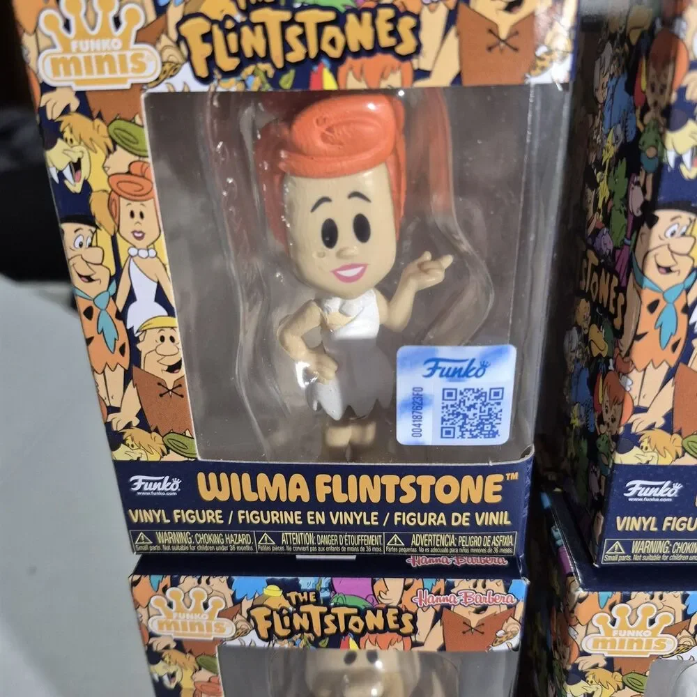 Funko Minis The Flintstones COMPLETE SET of 6 Fred Wilma Barney Dino Pebbles...